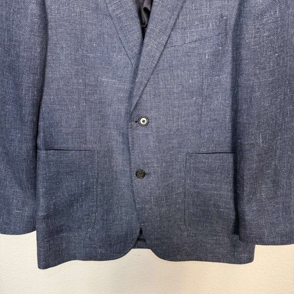 Billy Reid Linen Wool Blend Blazer Sports Coat Men's Size 40 R Partially Lined